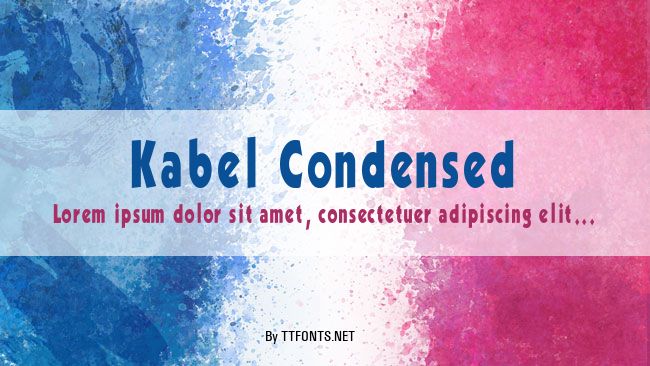 Kabel Condensed example